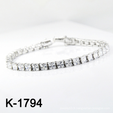 Bracelet de bijoux en argent sterling Silver Pave CZ (K-1794. JPG)